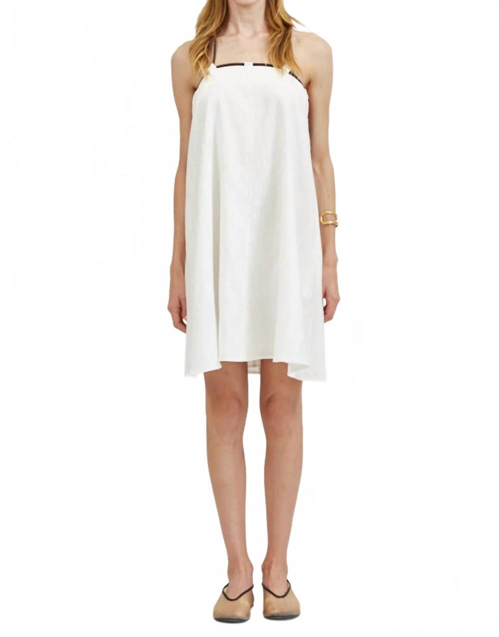 NEW A.REN phoenix mini dress in white